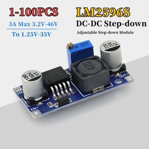 가변 출력 스텝 다운 모듈 DC-DC 벅 컨버터 전압 조정기 변환 전원 공급 장치 LM2596S