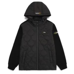 [롯데백화점]내셔널지오그래픽 소재 MIX 하이브리드 퀼팅 변형 패딩 자켓 N224MFT030