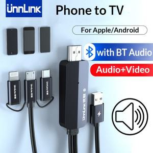 아이폰호환 아이패드 호환용 미러캐스트 HDMI 케이블  안드로이드 폰  오디오 MHL 포함  언링크-TV 컨버터