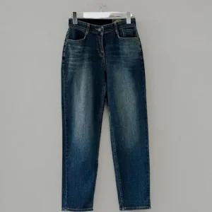 여성 빅사이즈 배기청바지 히든밴딩 데일리 팬츠