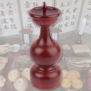 고급 우드 제기 의식재현나무 차례 촛불대 소품 나무 도구 고급제기 촛대장식 로맨틱무드