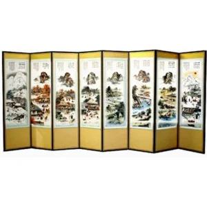 고품질 MD 백천 이한동 풍속도 8폭 병풍 고화 재수용품 제사 (WD977A5)