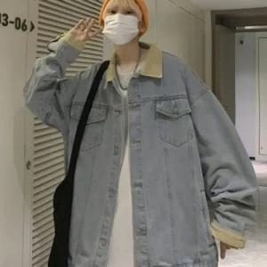 [라일리] Rly 골덴 남자 청자켓 베이직 데님 자켓 박시핏 아우