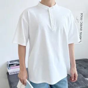 고품질 차이나 반팔티 여름 티셔츠 빅사이즈 남성 남자 남성반팔티 (WFK7NX8)
