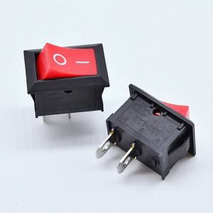 KCD1 KCD1-101 2 핀 위치 ONOFF 로커 전원 AC 6A250V 10A125V 15x21mm