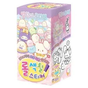 [VCMOS0MP]말랑이 노트 온라인 롤색칠스티커 캐릭터