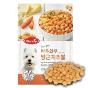 [콩심팥심]강아지 한입 간식 당근 치즈볼 200g 1P 노즈워크 트릿 저염분간식