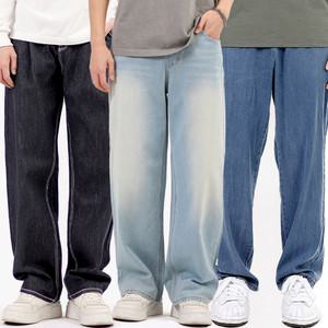 신상 남자 와이드 청바지/남성/빅사이즈/밴딩/블랙진/일자/스판/테이퍼드/통청바지/연청/중청/진청/흑청/봄/여름