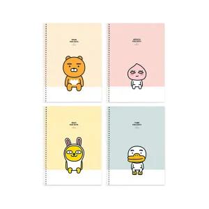 카카오프렌즈 연습장 스프링노트 신학기노트 학용품 문구 좌철 무선스프링 공책 카카오 라이언