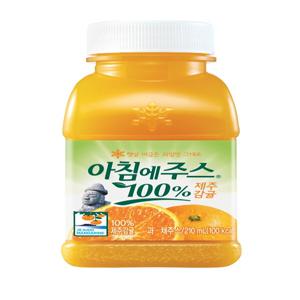 아침에주스 210ml 100% 제주감귤 20개