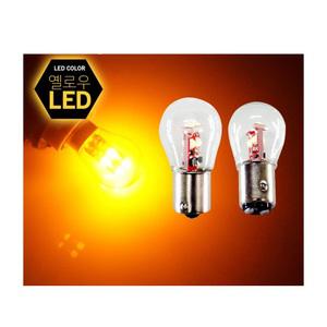 LED 6발 깜빡이 브레이크 전구 램프 12V 전용 싱글 더블 양면 S25 타입 3 컬러