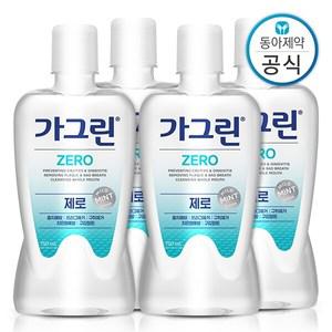 가그린 제로 가글 750ml 4개 구강청결제/입냄새제거