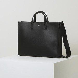 [헤지스](대구신세계)[HAZZYS ACC] [KEVIN] 블랙 단색 가죽 서류가방 HJBA5E855BK