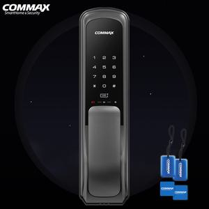 코맥스 CDL-605P 푸시풀 무타공도어락 현관문 스마트 디지털 손잡이 주키 현관도어락 번호키 전자키