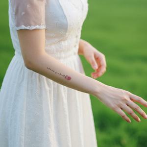 타투스티커 문신스티커 판박이 헤나 레터링 수채화 꽃 지워지는