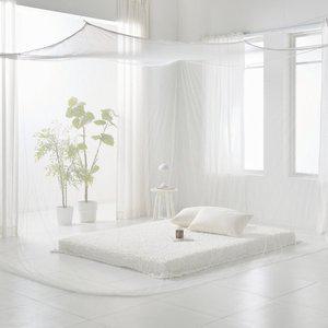 [알뜨리] 사각 방장 모기장 침대 캐노피 중