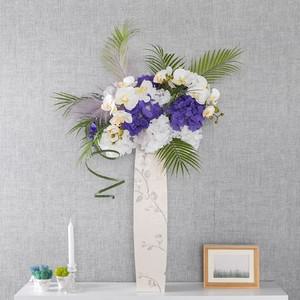대형 호접란 조화 화병 아레카 팜파스 set 105cm  DIY) 인테리어 꽃 행사 장식 소품 꾸미기