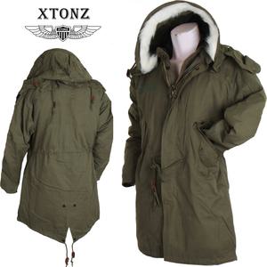 XTONZ 엑스톤즈 미군 M65 오버핏 개파카 피쉬테일 파카 야상