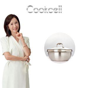 쿡셀 블랙큐브 22cm 가마솥 + 22cm 유리뚜껑