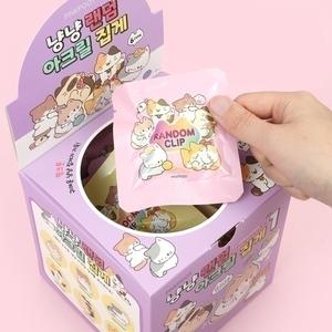 냥냥 랜덤 아크릴 집게 (30개 1세트) 예쁜집게