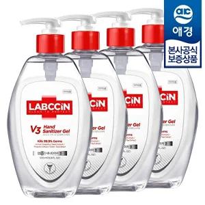 [애경]랩신 V3 손소독제 새니타이저 겔 본품 500ml x4개