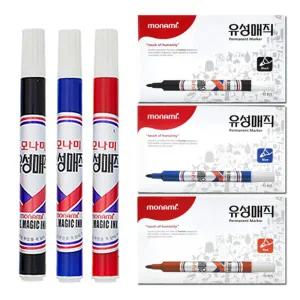 모나미)유성매직(2.0mm) 다스-12입