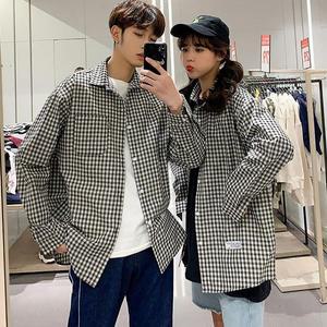 [라일리의류] Rly 남녀공용 커플룩 오버핏 루즈핏 데일리 체크 셔츠