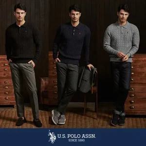 [USPA] 남성 케이블 카라니트