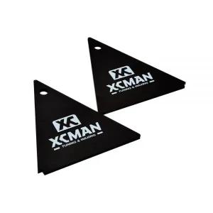 스노우 보드 왁싱 왁스 스키 다리미 XCMAN 알파인 삼각형 스크레이퍼 4mm 두께-다크 브라운-코너 노치 엣지