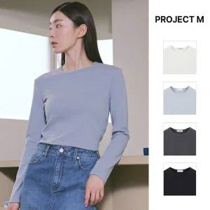 [프로젝트엠](천안아산점)여성 겨울 자수 긴팔티 EPE4TR2501