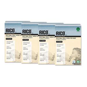 리꼬베이비 구강청결티슈 30매 x 4팩 멸균 121도씨 아기