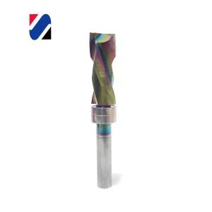 백제 초경 하부베어링 컴프레션 다운컷 2FLBCF1025 트리머비트 트리머베어링날