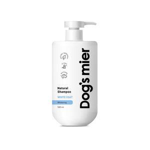 [독스미어] 의약외품 내추럴샴푸 강아지 윤기나는 피모 화이트닝 백모견용 500ml, 1개
