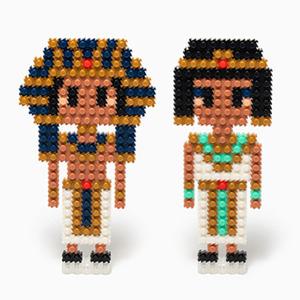 디폼블럭 다문화 세계의상 (10-9 이집트) 남여선택 만들기 재료 블록 놀이 공예 체험 diy