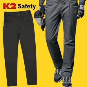K2 세이프티 작업바지 남성 봄바지 가을 일자 신축성 편한 작업복 건빵 일 등산 등산복 작업용 긴바지