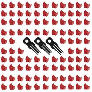 DUNIDEN 랜 포트락 rj45 잠금장치 LAN3100RD 레드 키3개 알100개