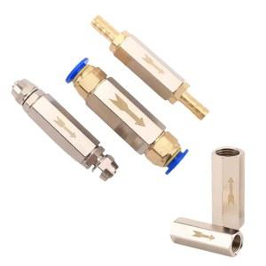 공압 체크 밸브 커넥터 6mm 8mm 10mm 12mm 공기 호스 가스 편도 1/8 