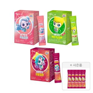 락피도 뼈가튼튼 칼슘젤리, 15포+아이클때아르기닌젤리, 15포+몸이튼튼철분젤리, 15포+증정(철분, 5포)
