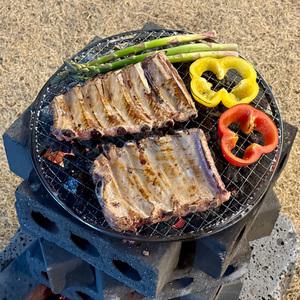 맥반석 석쇠 300mm 일회용 캠핑 바베큐 그릴 숯불 불판 미니 화로 삼겹살 조개 피데기 비비큐