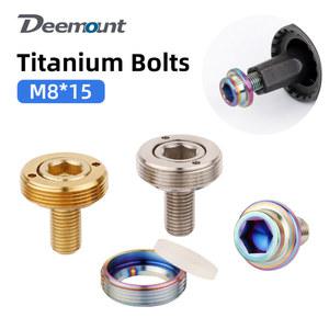 DEEMOUNT 자전거 스퀘어 테이퍼 하단 브래킷 고정 나사 M8 5 MTB 도로 접이식 BB 용 티타늄 합금 TI 볼트