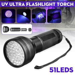 강아지용 UV 손전등 블랙 라이트 감지기 소변 자외선 51 LED 395nm