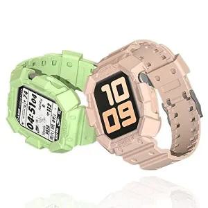 스마트 애플워치 젤리 컬러 스트랩 케이스-WF3A3C8