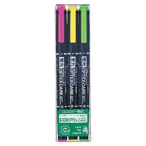 제브라 옵텍스케어 형광펜 3색세트 WKCR1-3C