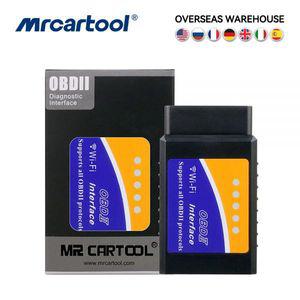 자동차 스캐너 차량 점검기 진단기 Mr Cartool OBD2 II ODB2 ELM 327 EML V1.5 Wifi 블루투스 ELM327 안드