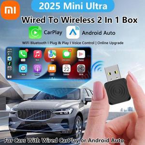 샤오미 5.0 미니 울트라 무선 어댑터 카플레이 안드로이드 오토 OEM 차량용 플러그 앤 WiFi 블루투스 자동