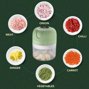 250ML 미니 전기 음식 쵸퍼 분쇄기 휴대용 대용량 다기능 마셔 야외용 주방 야채 고기