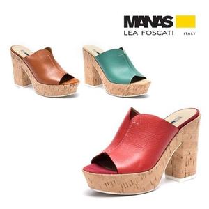 [MANAS] 마나스 수입 캐쥬얼 코르크 뮬 샌들 3종