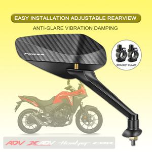 FORZA HONDA FORZA350 FORZA750 350 750 NSS350 NSS 로고 설치를 내구성 탄소 섬유 바이크 오토바이 백미러