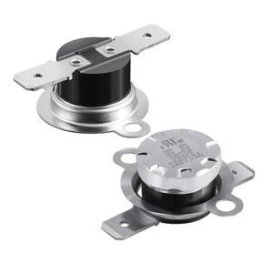 Awozkcd UL/CUL KSD301 125V 16A 열 스위치, 일반적으로 닫힌 N.C. 80 C/176 F 꺼짐 및 60 C/140 F 켜짐 스냅 액션 바이메탈 온도 조절기, 자동 리셋 전자레인지 온도 조절기, 2개