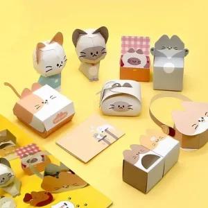 핑크풋 냥냥이 페이퍼토이 DIY 종이접기 종이인형 종이인형북 종이인형만들기 오리기 종이오리기